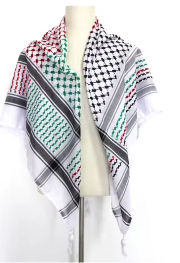 Free Palestine Scarf Arab/Palestinian Keffiyeh or Kufiya
