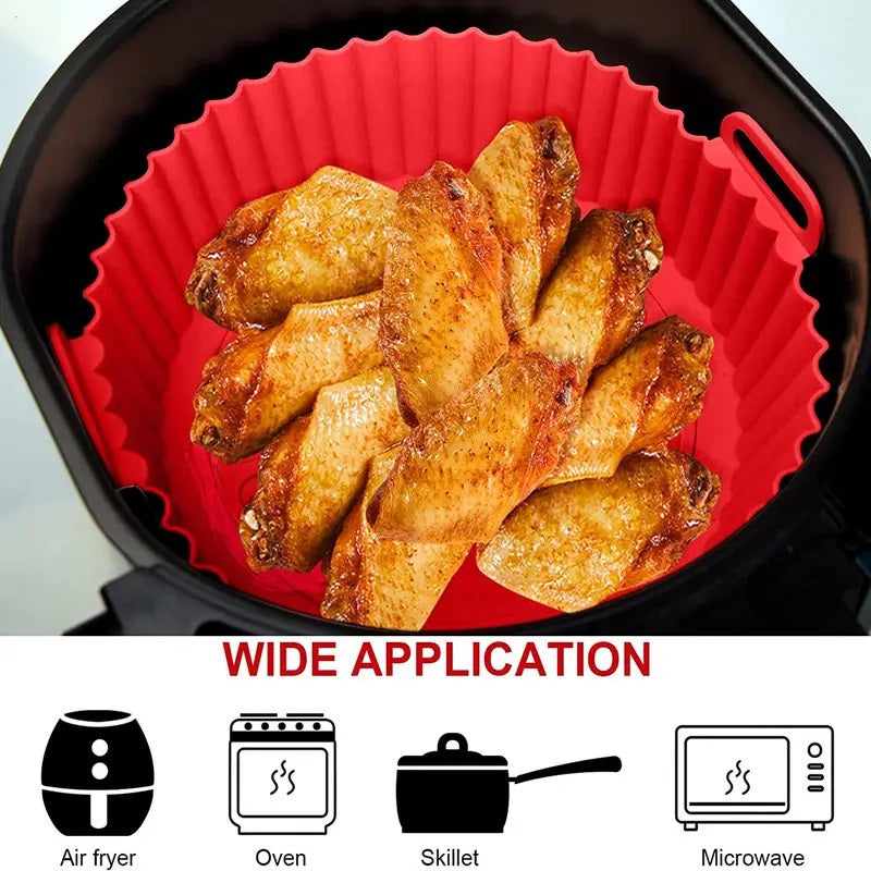 Reusable Silicon Air Fryer Liner, 2 Pack
