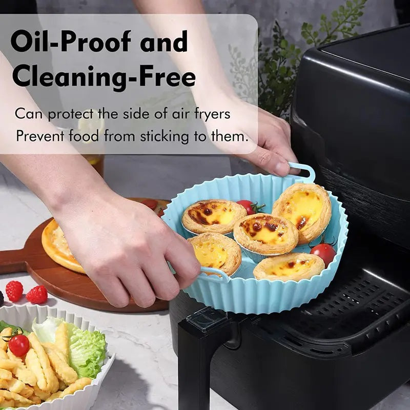 Reusable Silicon Air Fryer Liner, 2 Pack