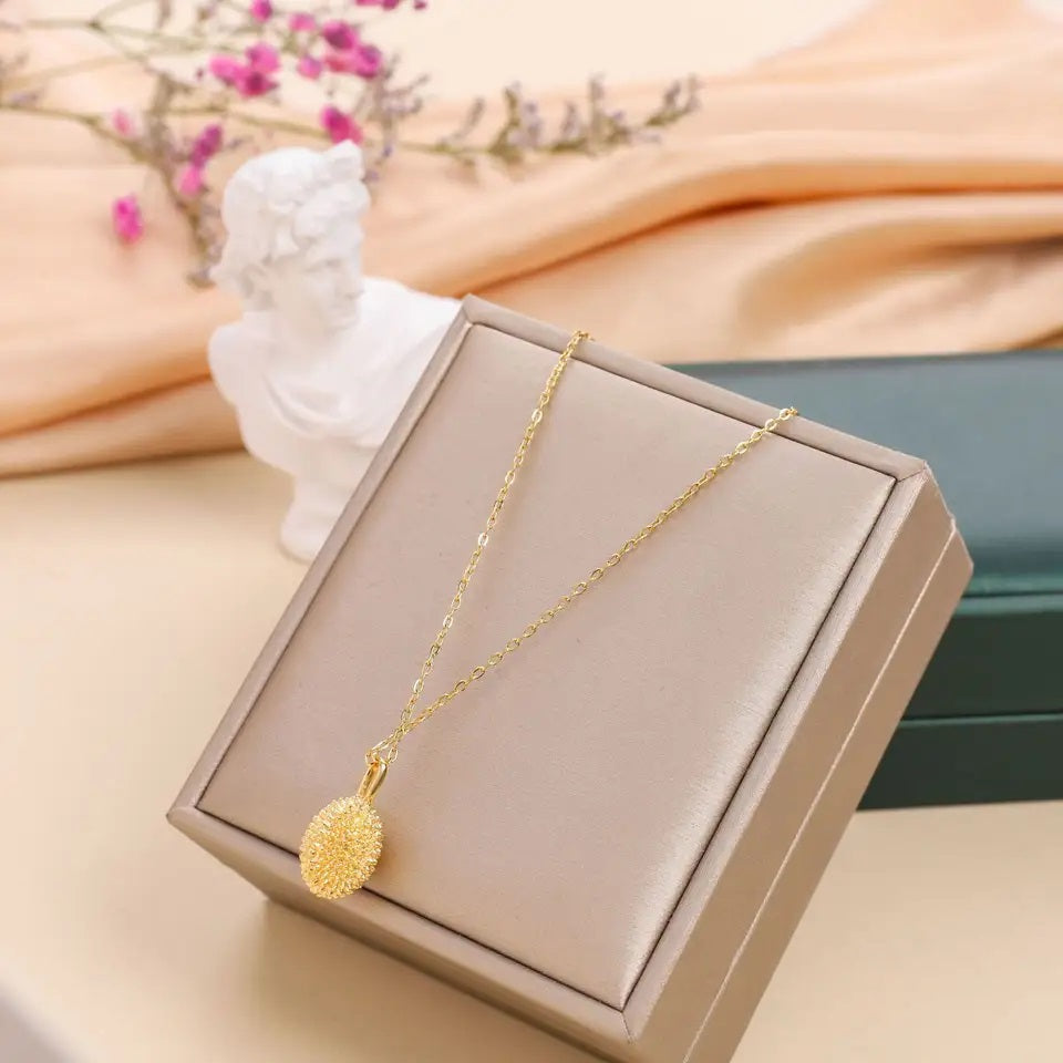 Women's 18K Gold-Plated Necklace w/Golden Mace Pendant