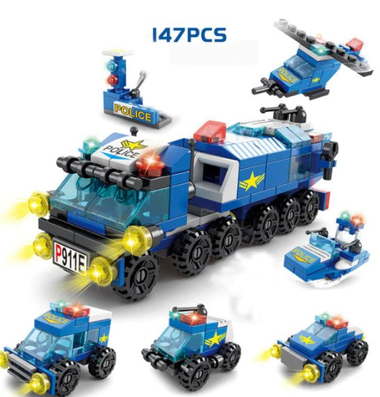 6-in-1 Vehicle Block Set